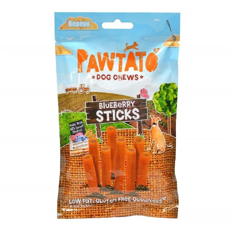 Pawtato Blueberry Sticks Vegan Dog Treats 120g