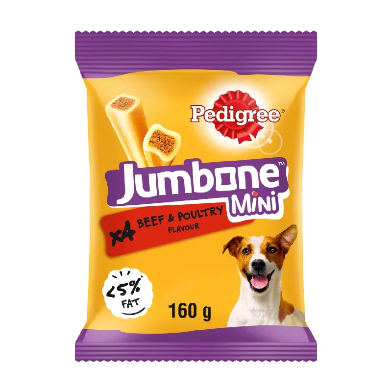 Pedigree Jumbone Mini Adult Small Dog Treats Beef & Poultry 160g