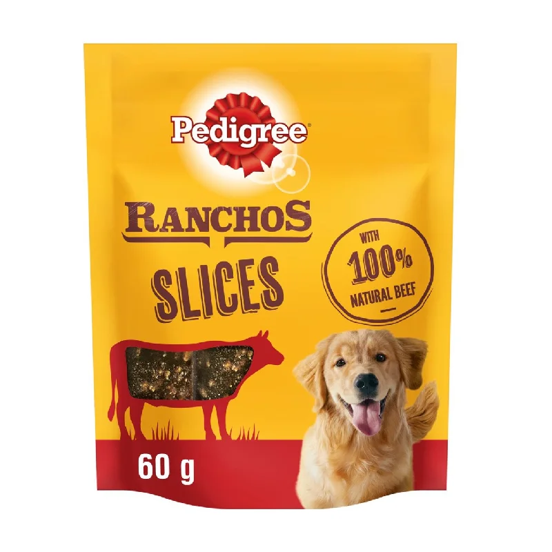 Pedigree Ranchos Slices Dog Treats with Beef 60g