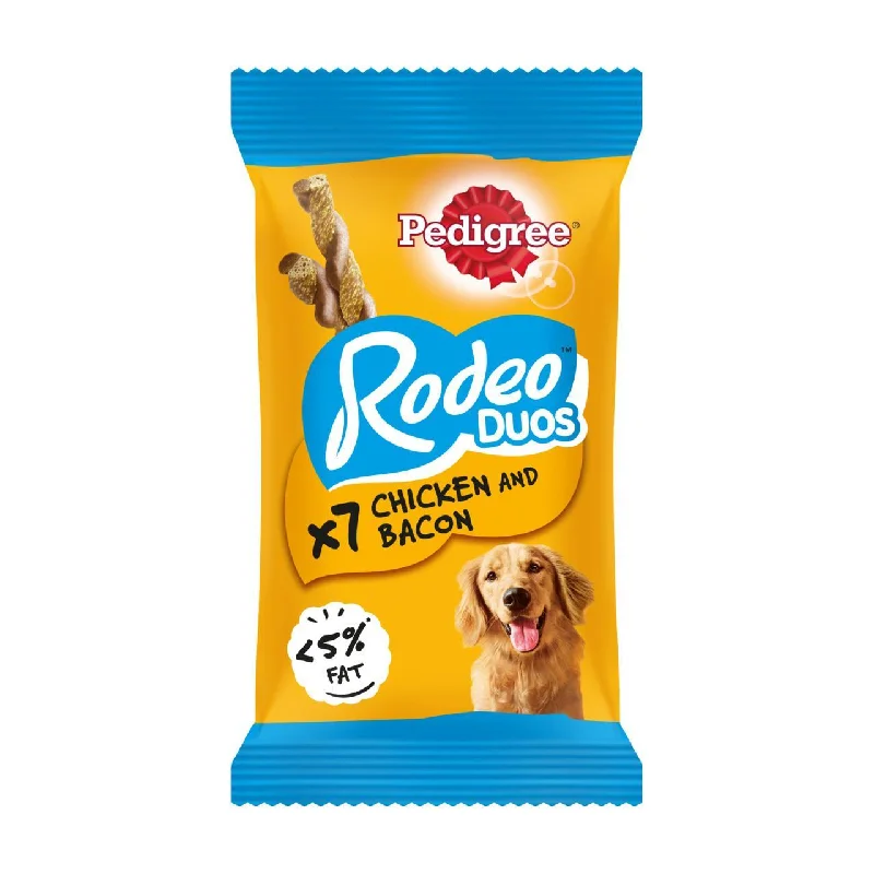 Pedigree Rodeo Duos Adult Dog Treats Chicken & Bacon 123g