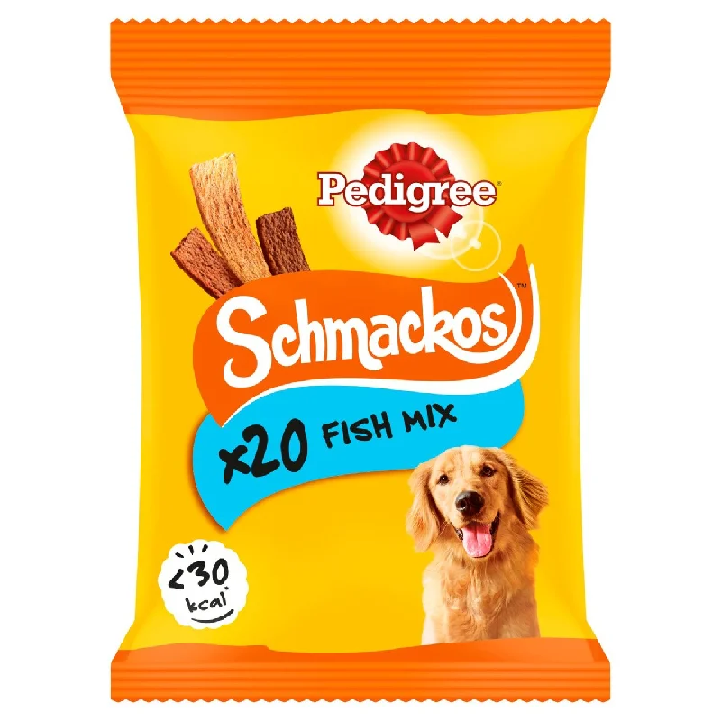 Pedigree Schmackos Adult Dog Treats Fish Mix 20 x 8g