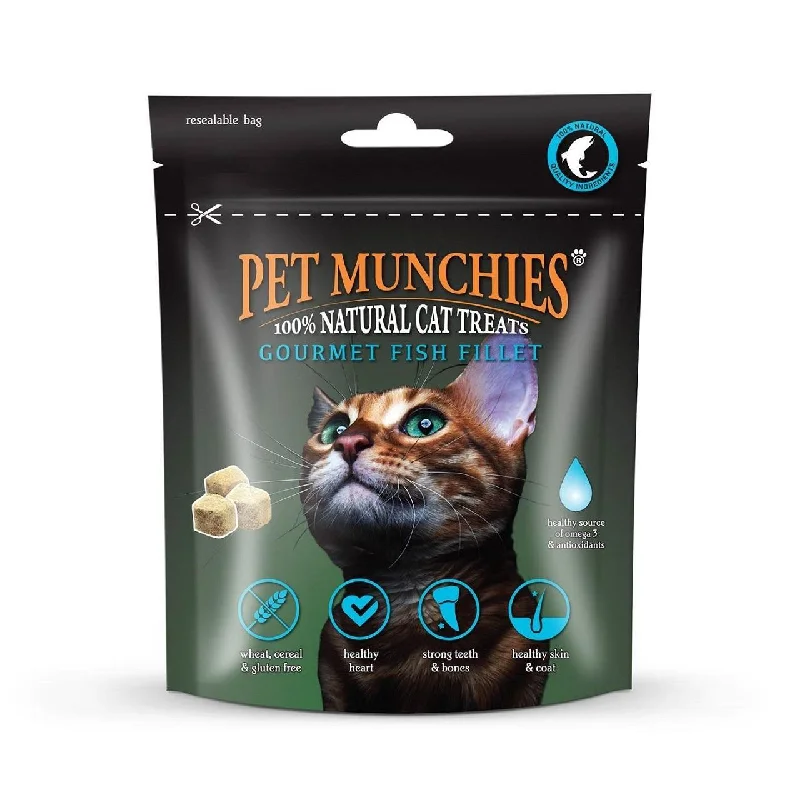 Pet Munchies 100% Natural Cat Treats Gourmet Fish Fillet 10g