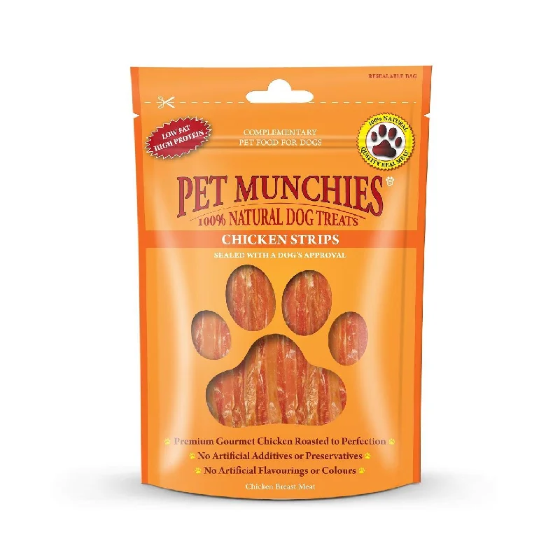 Pet Munchies 100% Natural Chicken Strips Dog Treats 90g