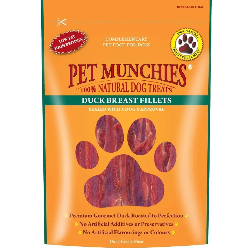 Pet Munchies 100% Natural Duck Fillet Dog Treats 80g