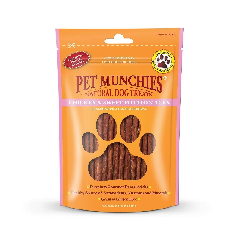 Pet Munchies Chicken & Sweet Potato Dog Treats 90g