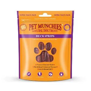 Pet Munchies Duck Strips Treats 90g