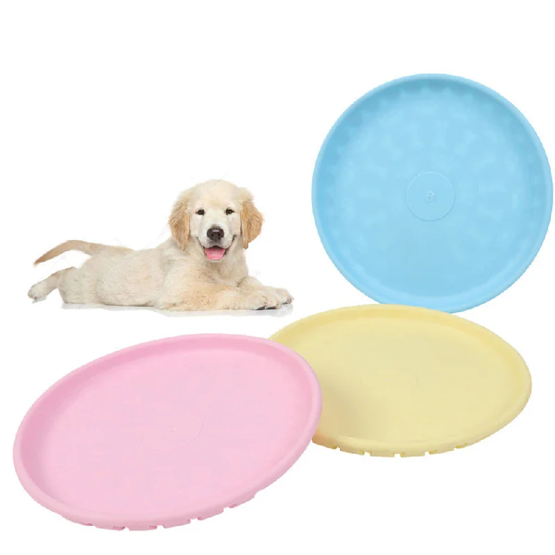 PAWS ASIA Supplier TPR Multifunctional Training Feeding Interactive Activity Dog Toys Flying Disk