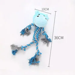 PAWS ASIA Wholesale Hot Sale Eco Cotton Interactive Plush Durable Pet Dog Chew Toys Rope