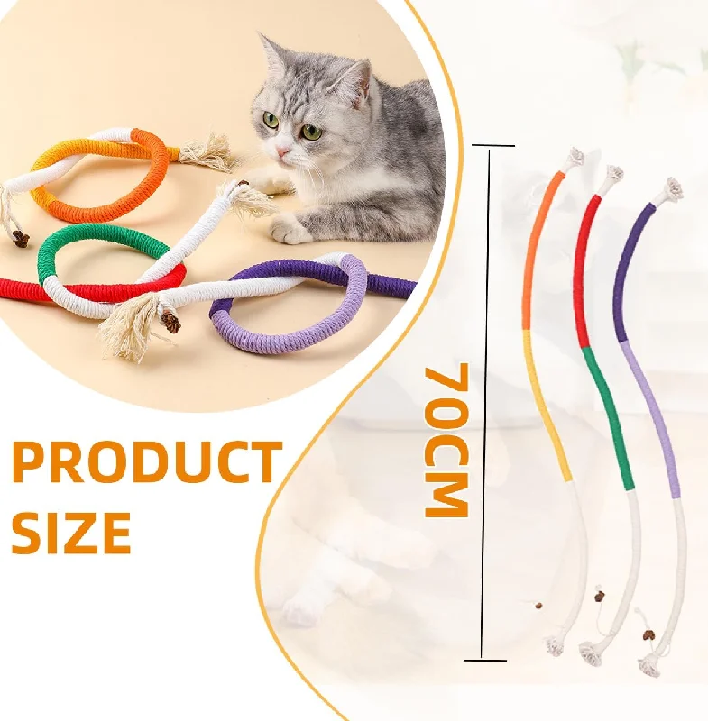 3-Pack Cat Rope Toy