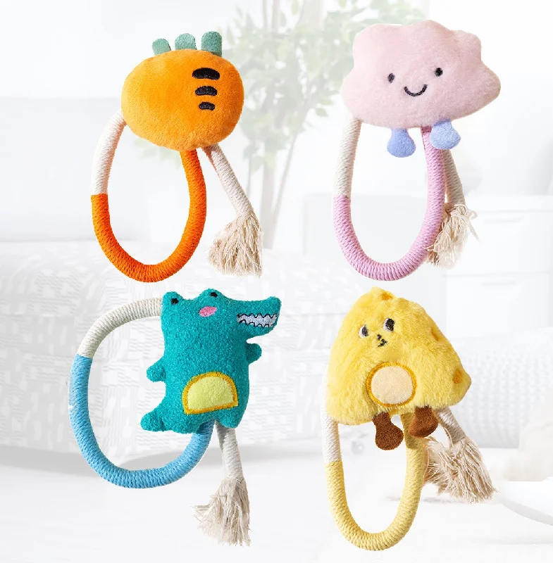 4-Pack Cat Rope Toy