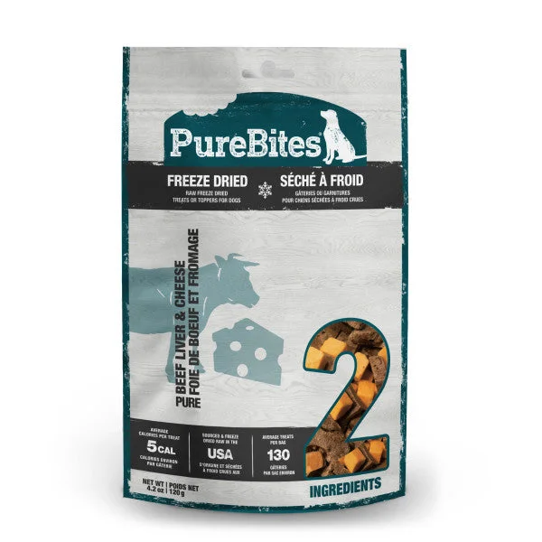 PureBites Freeze Dried Beef & Cheese Dog Treats (4.2 Oz)