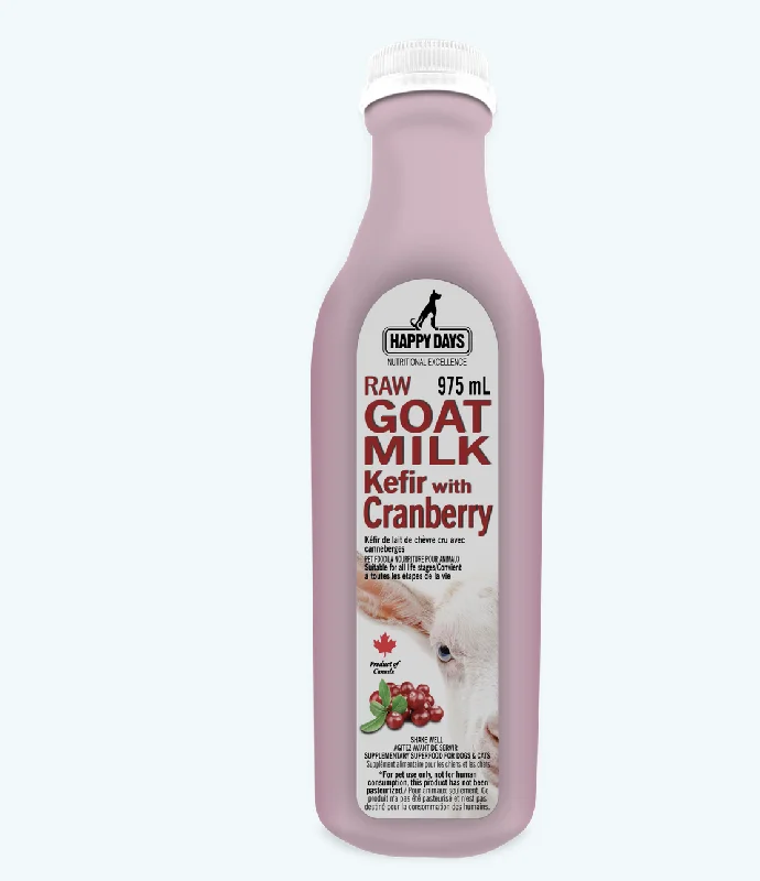 Raw Fermented Goat Milk with Cranberries