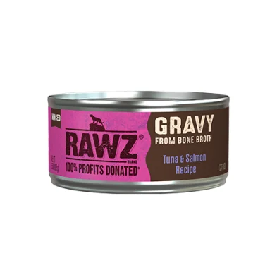 RAWZ® Gravy From Bone Broth Tuna & Salmon Recipe Wet Cat Food (NEW)