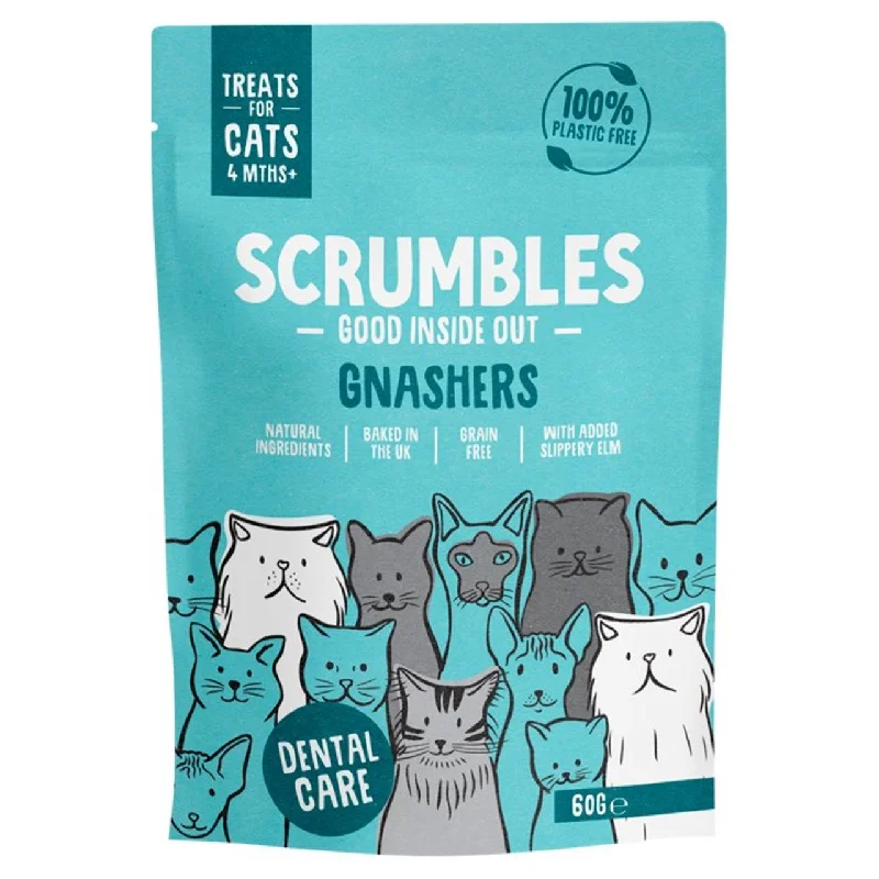 Scrumbles Cat Dental Treats Grain Free Gnashers 60g