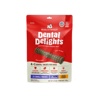 Stella & Chewy's® Dental Delights Chicken & Parsley Flavor 4-in-1 Dental Treats for Dogs Small