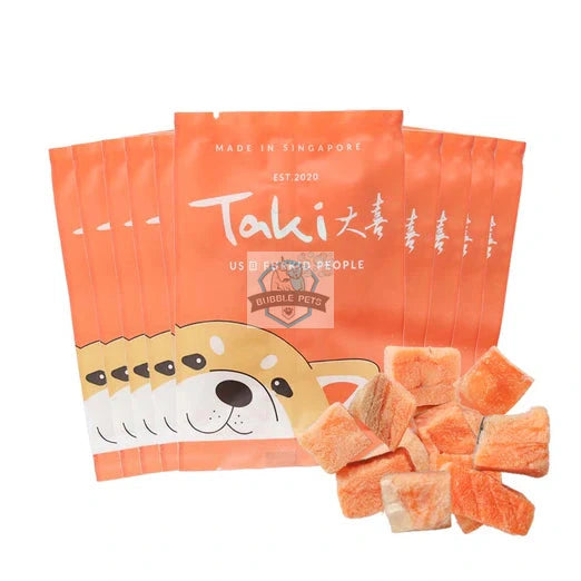 Taki King Salmon Grain-Free Freeze-Dried Treats For Cats & Dogs (10 Packets) 100g