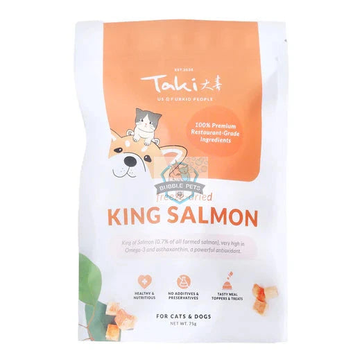 Taki King Salmon Grain-Free Freeze-Dried Treats For Cats & Dogs 75g