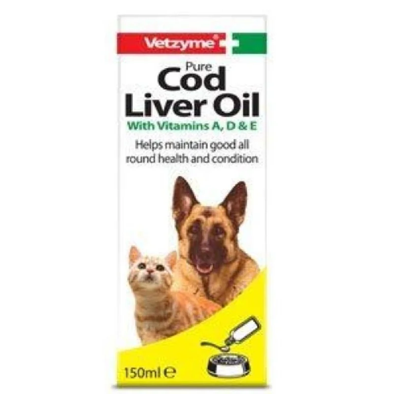 Vetzyme Cod Liver Oil for Dogs & Cats - 150ml