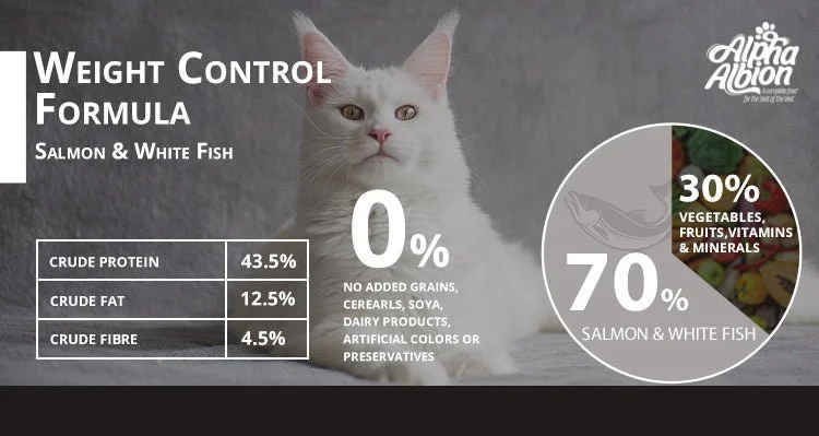 Barekmor: Weight Control Formula For Adult Cats (Salmon & White Fish)