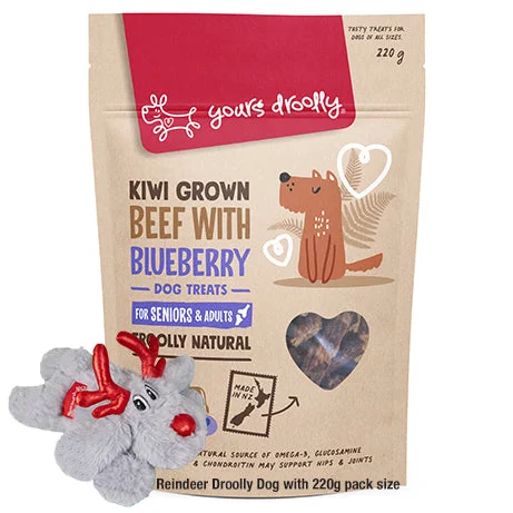 Yours Droolly  Kiwi Grown Senior Beef with Blueberry Treats