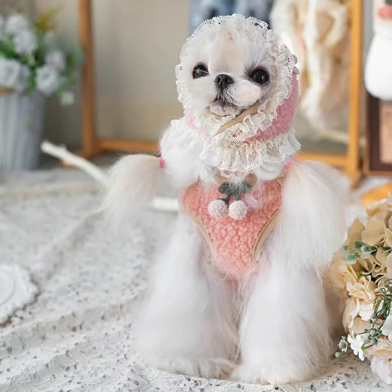 TaniWina Pet Costume Cream Color Series Suit Autumn Winter