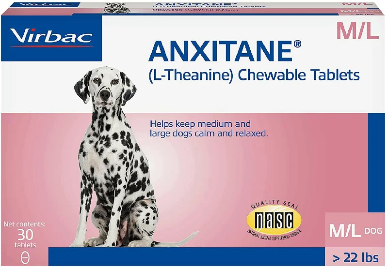 Anxitane Chewable Tablets for Medium and Large Dogs 30ct