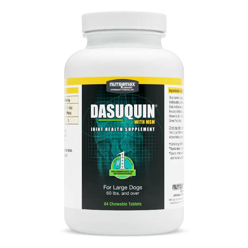 Nutramax Dasuquin with MSM Joint Health Supplement for Large Dogs - With Glucosamine, MSM, Chondroitin, ASU, Boswellia Serrata Extract, and Green Tea Extract, Chewable Tablets