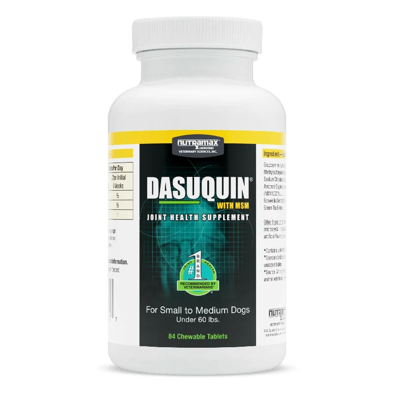 Nutramax Dasuquin Joint Health Supplement for Small to Medium Dogs - With Glucosamine, Chondroitin, ASU, MSM, Boswellia Serrata Extract, Green Tea Extract, Chewable Tablets