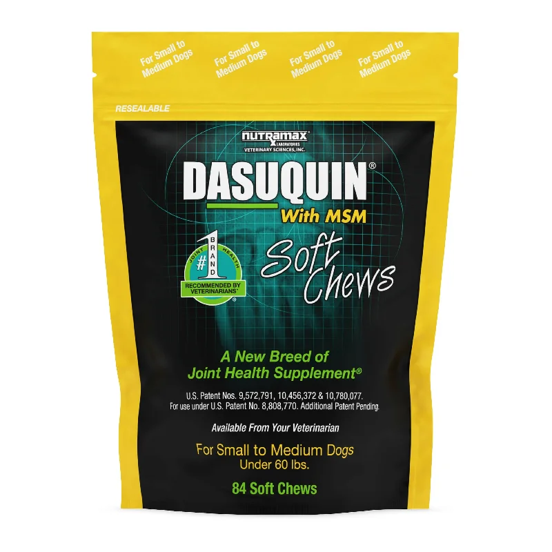 Nutramax Dasuquin Joint Health Supplement for Small to Medium Dogs - With Glucosamine, Chondroitin, ASU, MSM, Boswellia Serrata Extract, Green Tea Extract, Soft Chews