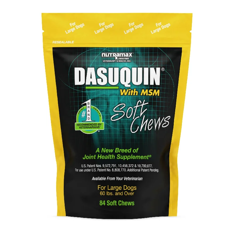 Nutramax Dasuquin Joint Health Supplement for Large Dogs - With Glucosamine, Chondroitin, ASU, MSM, Boswellia Serrata Extract, Green Tea Extract, Soft Chews