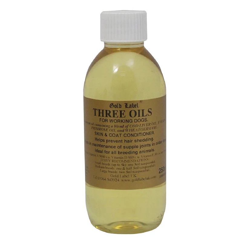 Gold Label Canine Three Oils - 250 Ml