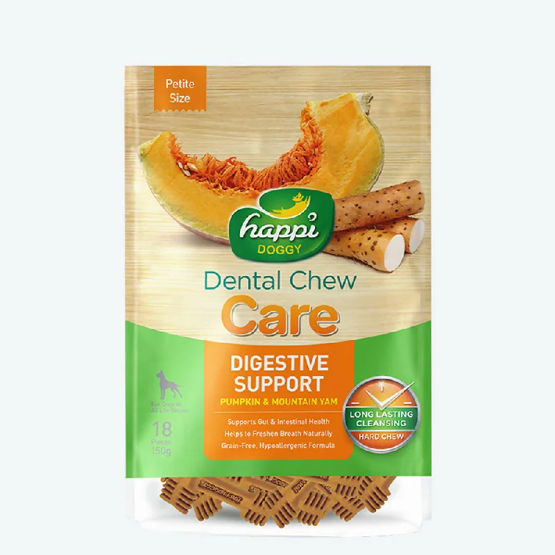 Happi Doggy Dental Chew Care Digestive Support Pumpkin & Mountain Yam Petite