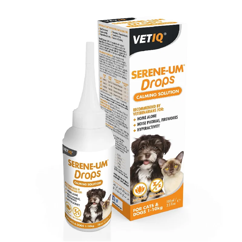 VetIQ Serene-UM Drops Calming Solution for Cats & Dogs - 100 Ml